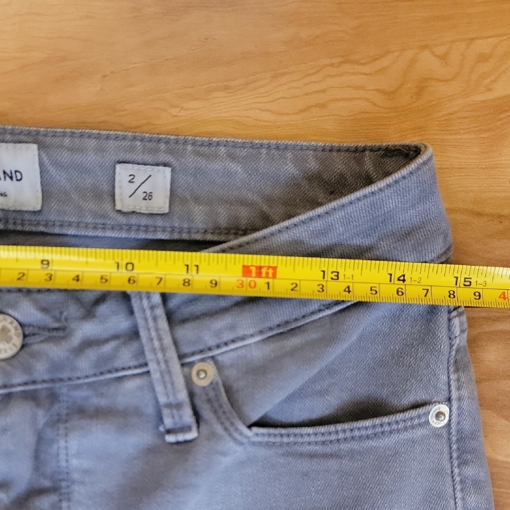 Lucky Brand Size 2/26 Womens Light Gray Hayden Skinny Denim - Picture 8 of 14